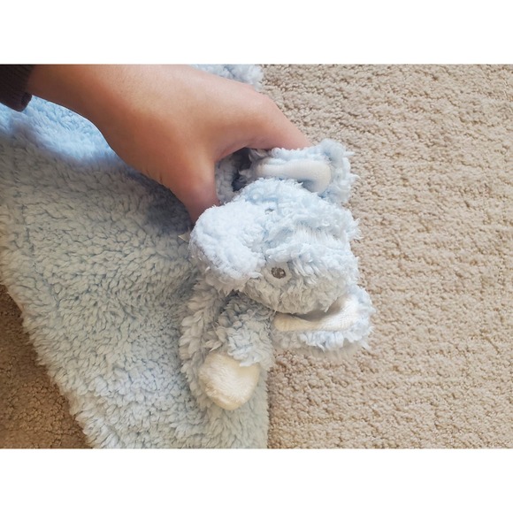 Blankets and Beyond Baby Elephant Lovey Lovie Snuggle Cuddle Blanket - Picture 2 of 5